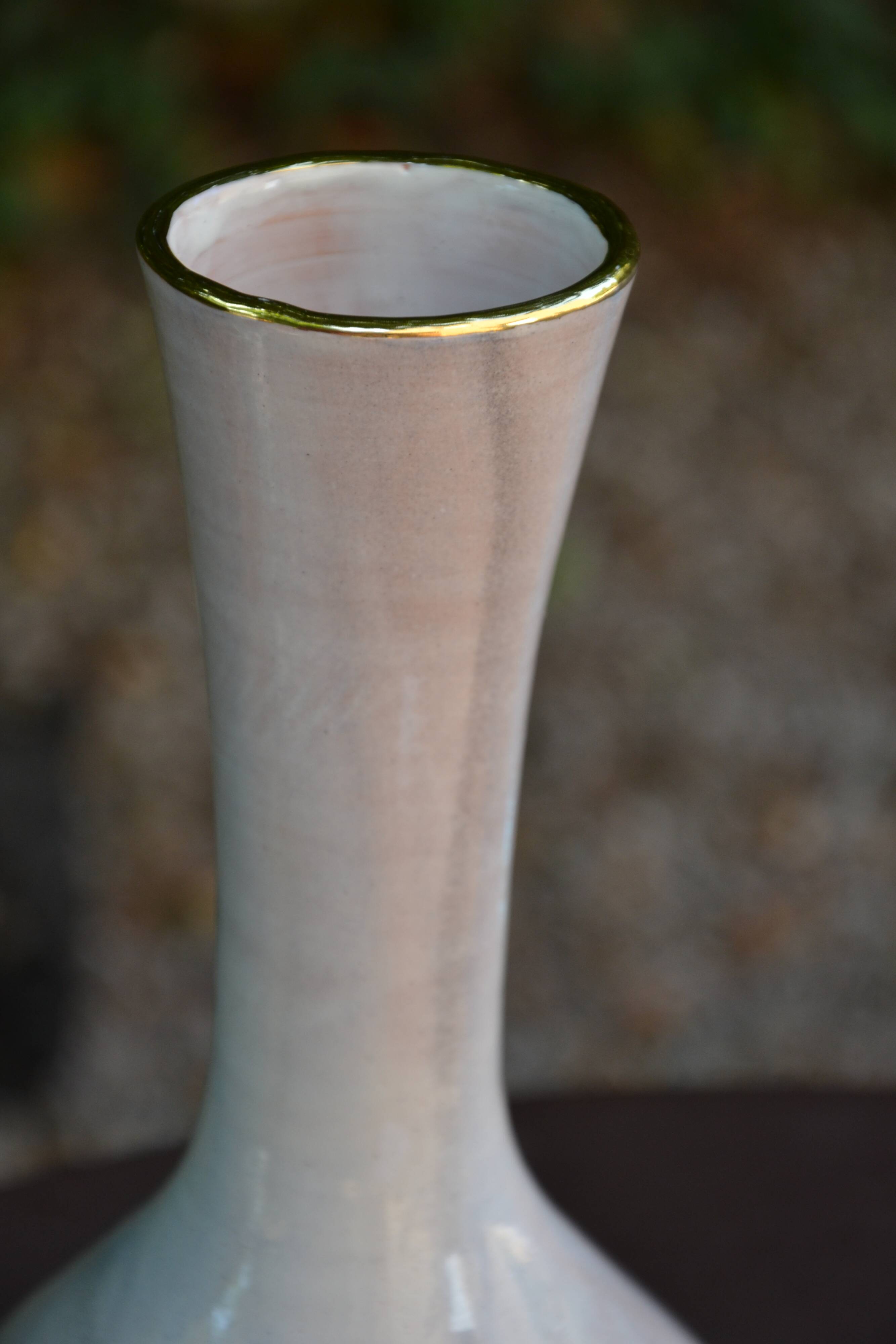 Vase G.P. Gialletti  Pimpimelli céramique lustrée