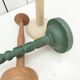 Three vintage wooden hat holders milliner