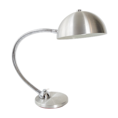 Lampe de bureau en aluminium brossé 1970