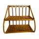 Vintage rattan wall shelf