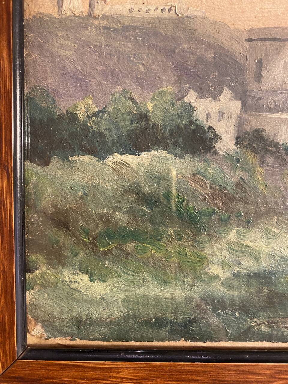 Old painting, orientalist landscape, signed George 20th century