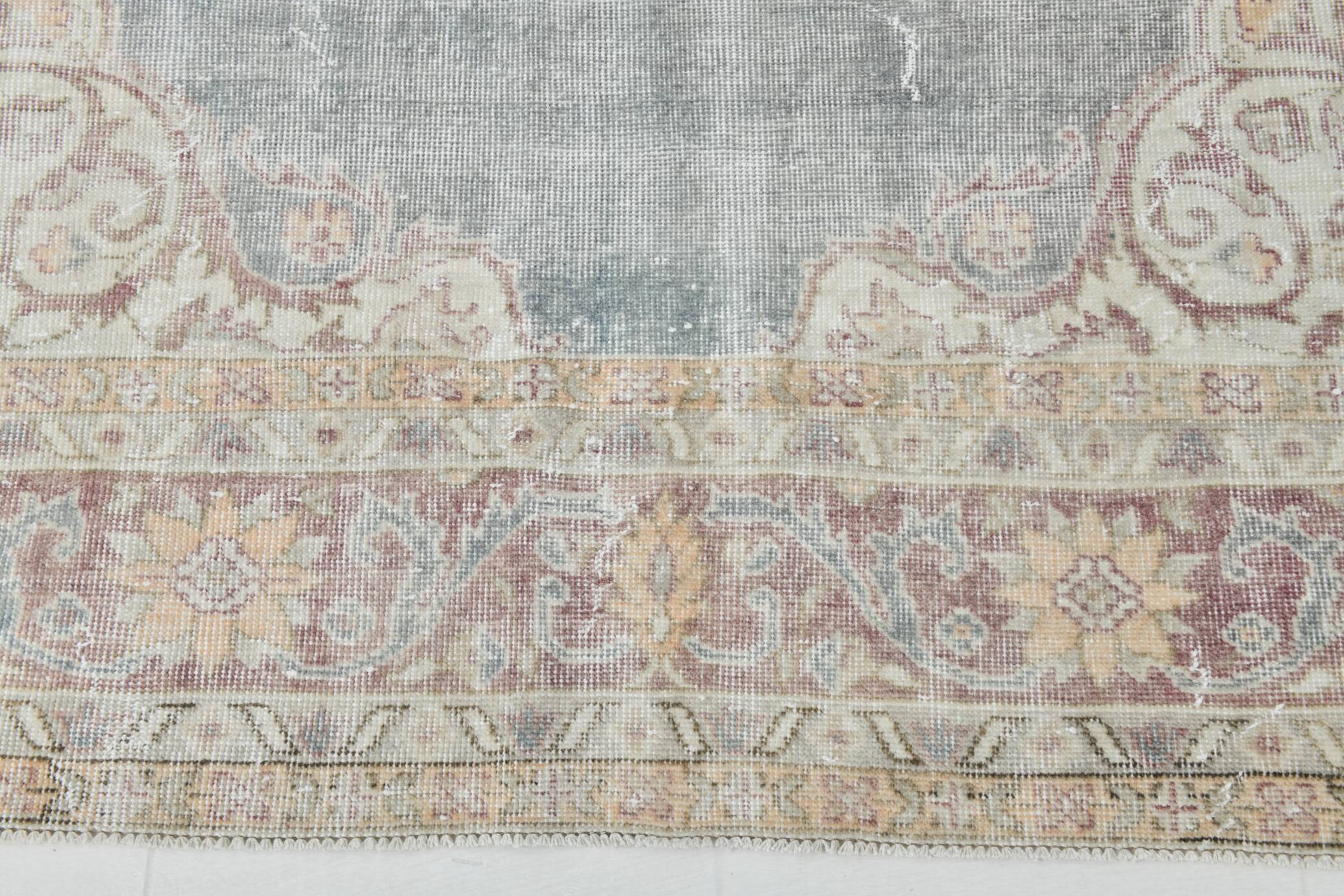 Persian Burgundy & Green Oriental Rug, 239x333Cm