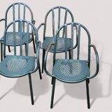 4 Mallet Stevens garden armchairs (1886-1945)