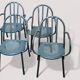 4 Mallet Stevens garden armchairs (1886-1945)