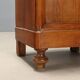 Antique Louis-Philippe bedside table in walnut with drawer, Italy, 19th century.