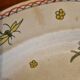 Large antique plate in Gien earthenware with Cornucopia pattern Ø 28 cm