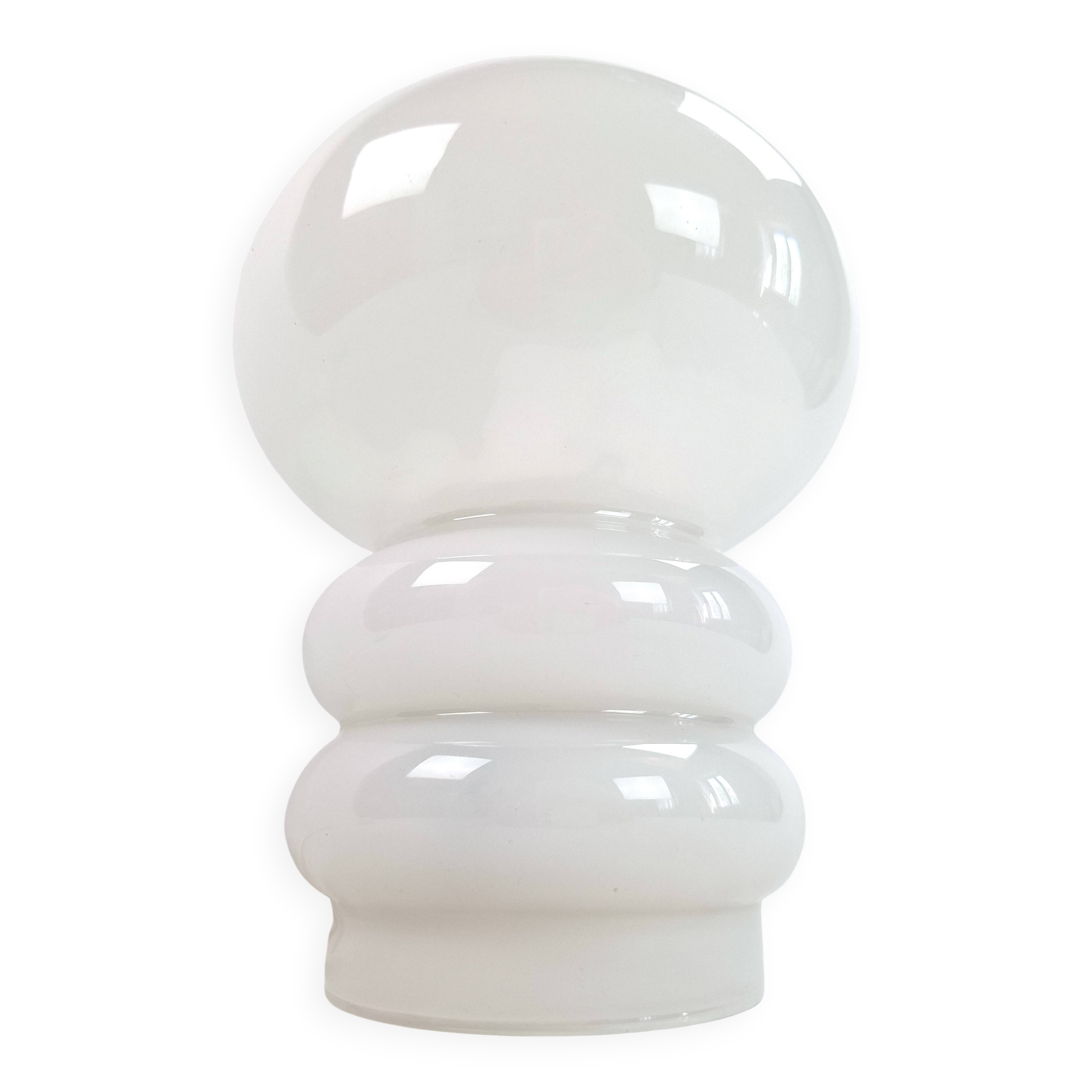 Lampe verre 70s vintage space age art déco