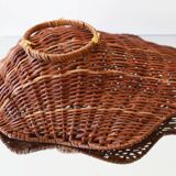 wicker empty pocket basket