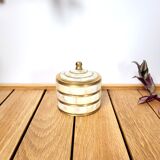 Box with brass lid & mother-of-pearl