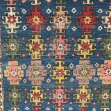Tapis ancien caucasien Chirwan fait main - 79x119 cm