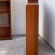 Vintage 1950s teak glass wall library