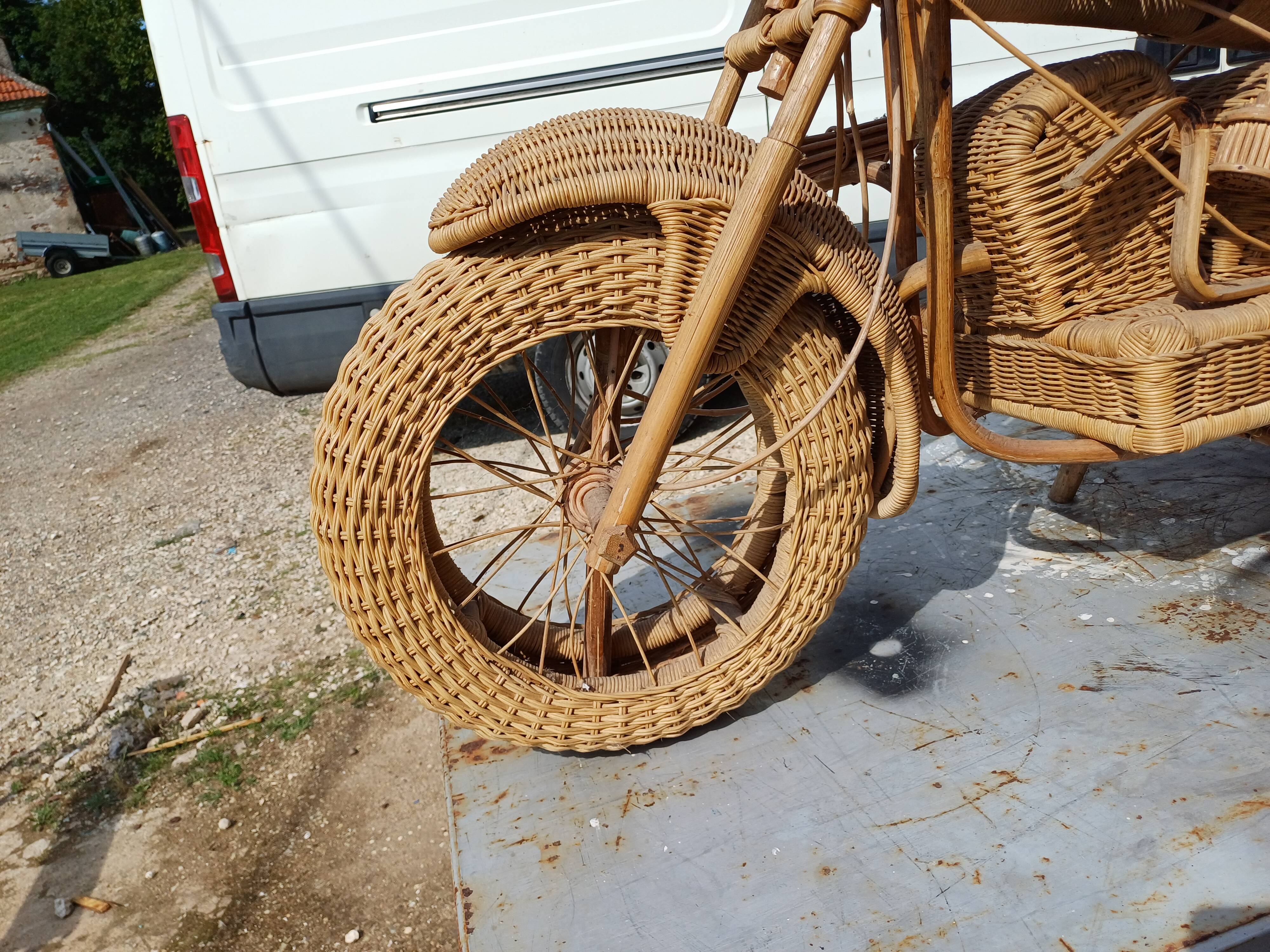 Harley Davidson Wicker Motorcycle by Tom Dixon