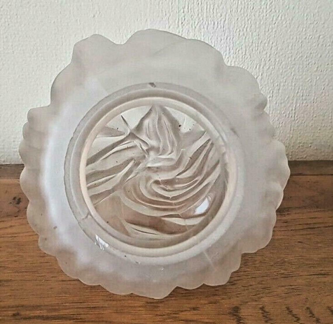 French vintage opaque glass decorative flame shade replacement shade