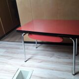 Vintage red formica table