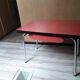 Table en formica rouge vintage