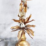 Vintage floral table lamp, 1960s