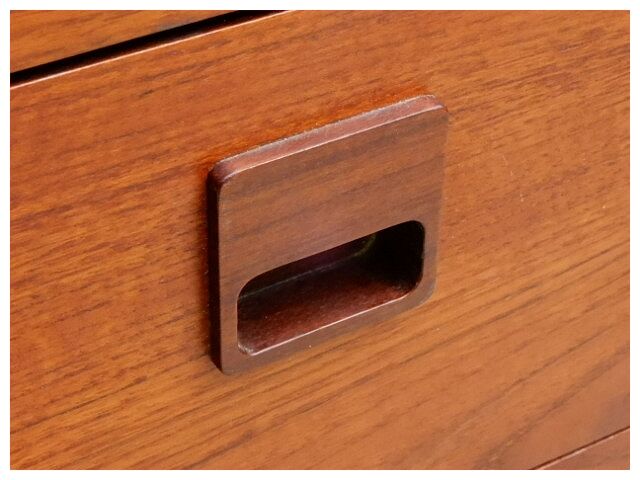 Coiffeuse commode scandinave en teck années 1960