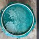 Vintage ceramic pie dish – Signed C.V. 471