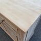 Renovated Parisian-style sideboard in light raw solid wood