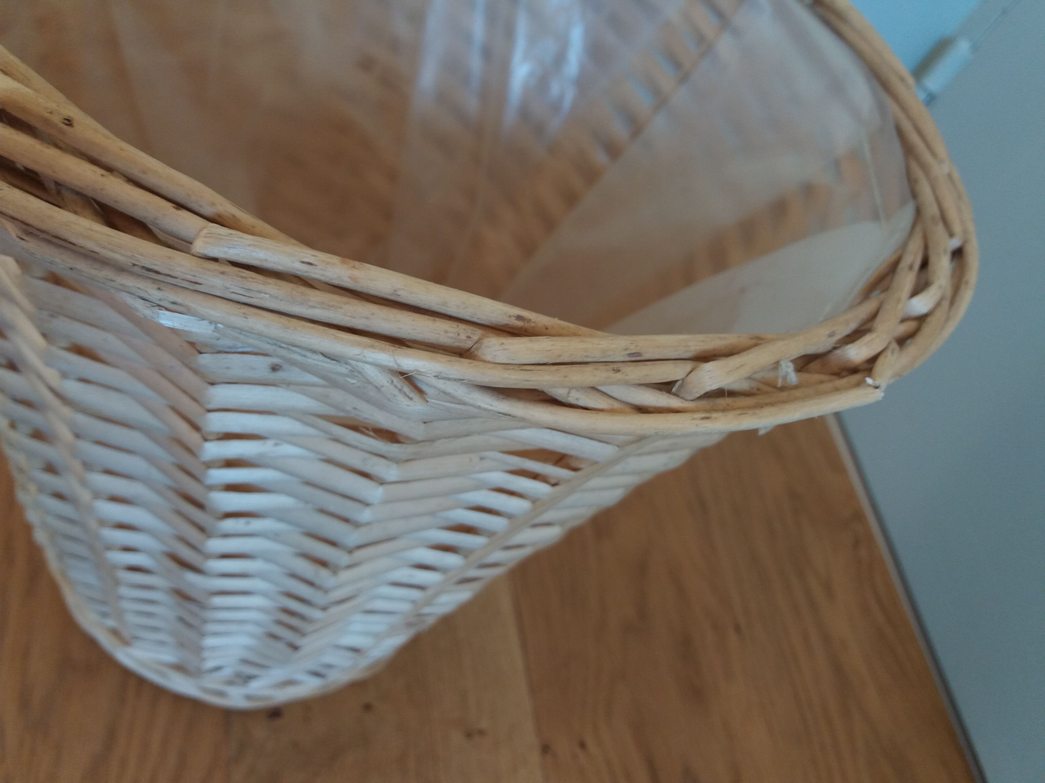 Braided wicker pot cover paper basket