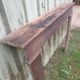Country-style fireplace surround - stained poplar - late 19th century