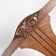 Set of 4 Art Deco chairs in carved wood.