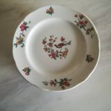 Lot de 12 assiettes à dessert Pyroblanc | Oiseau du paradis