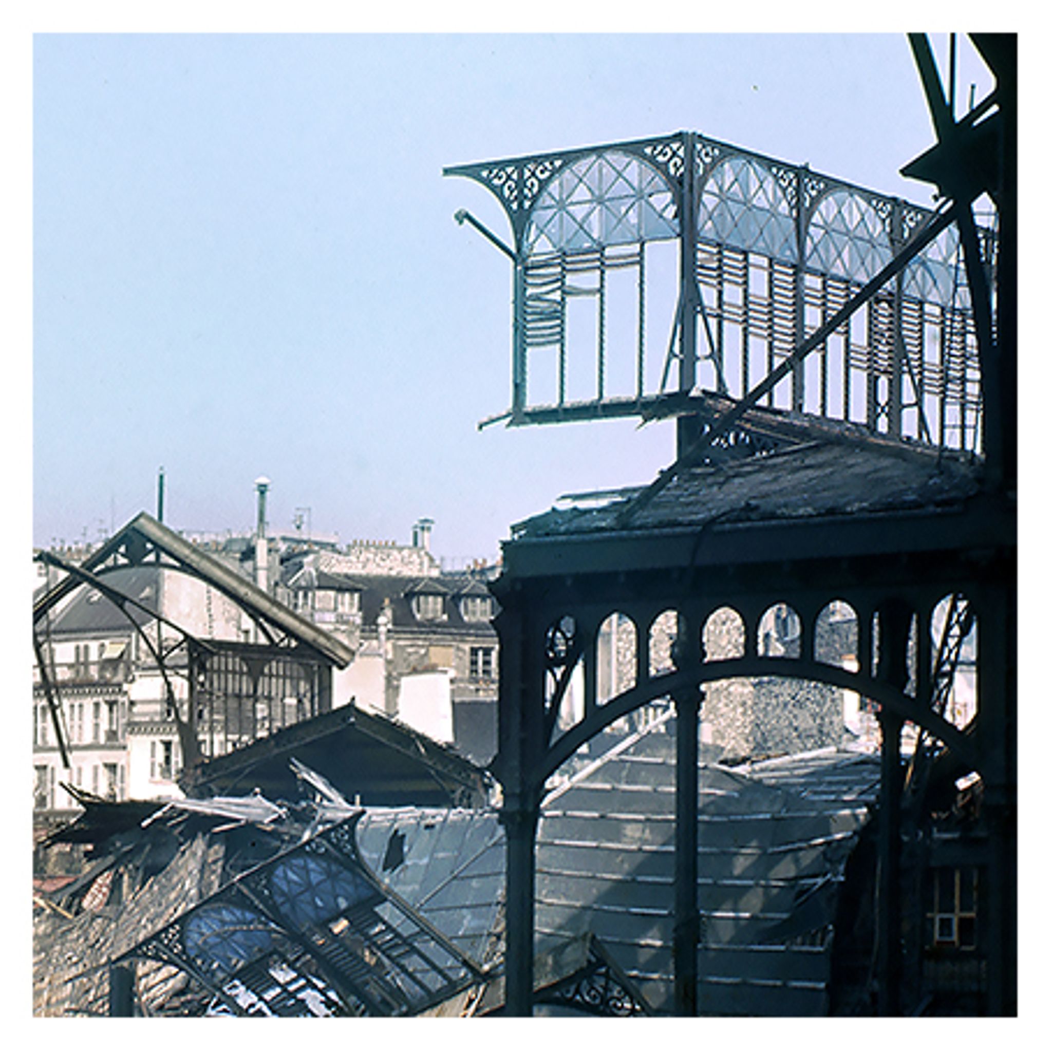 Photographie destruction des halles Paris 1972