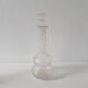 Set of 2 vintage carved glass bottles