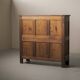 Four-door solid oak sideboard – France, 1960s