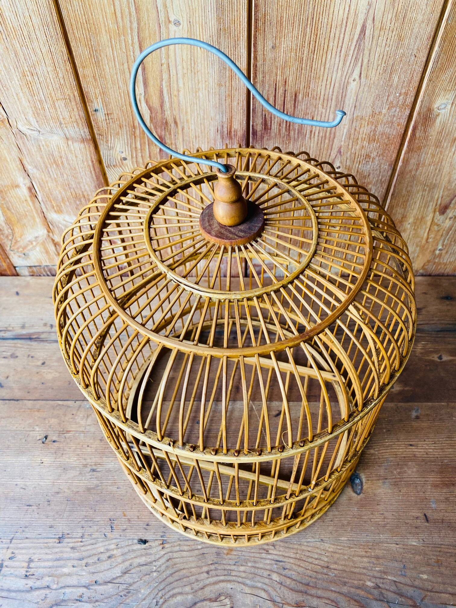 Old wooden bird cage