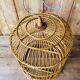 Cage à oiseau ancienne en bois
