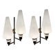 Pair of large Italian wall lights, 1950s