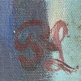 Tableau HST Patrice Landauer (1965) Orientalist Africanist "The two children"