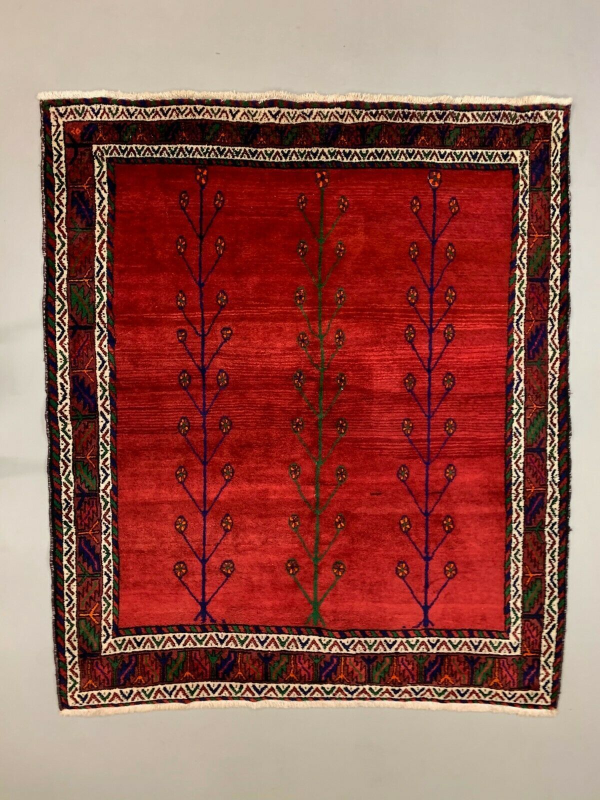 Old tribal zanjan rug 180x160 cm