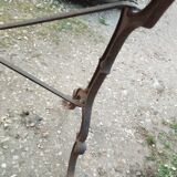 Antique bistro table with wooden top