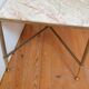 Marble and brass coffee table 60s