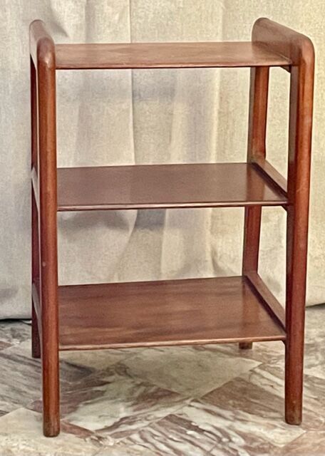 Teak sofa end table 1950 France