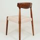 Set of two dining chairs in Scandinavian design.