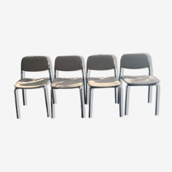 Lot de 4 chaises vintage