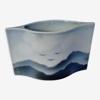 Virebent porcelain vase - Yves Mohy