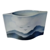 Virebent porcelain vase - Yves Mohy