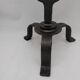 Brutalist wrought iron candle holder. Birds .