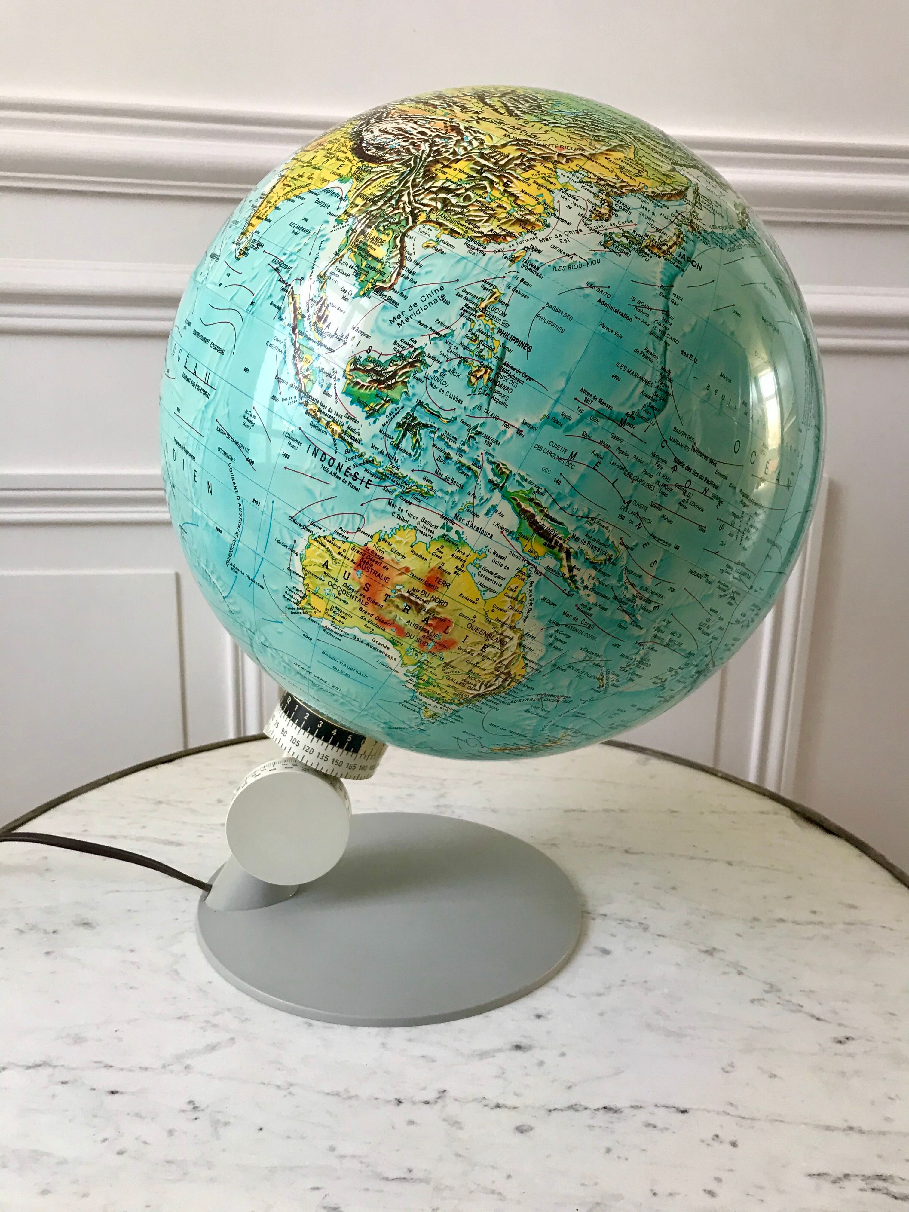 luminous globe Scandinavian design Made in Denmark 1976