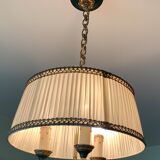 Lustre vintage en laiton à 3 branches