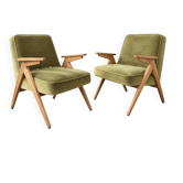 Bunny 366 armchair pair - Olive Velvet
