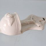 19th century earthenware stoup, Mouzin Frères, Onnaing