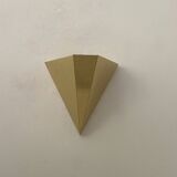 Paire d’appliques vintage géométriques, Laiton, France 1970