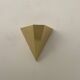 Pair of vintage geometric wall lights, Brass, France 1970