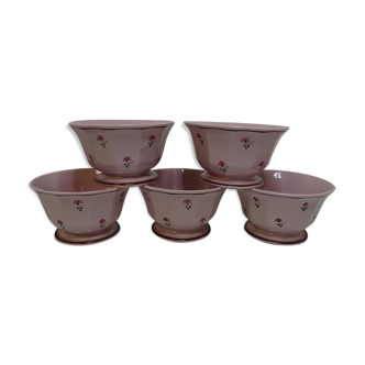 Set of 5 vintage antique ceramic bowls